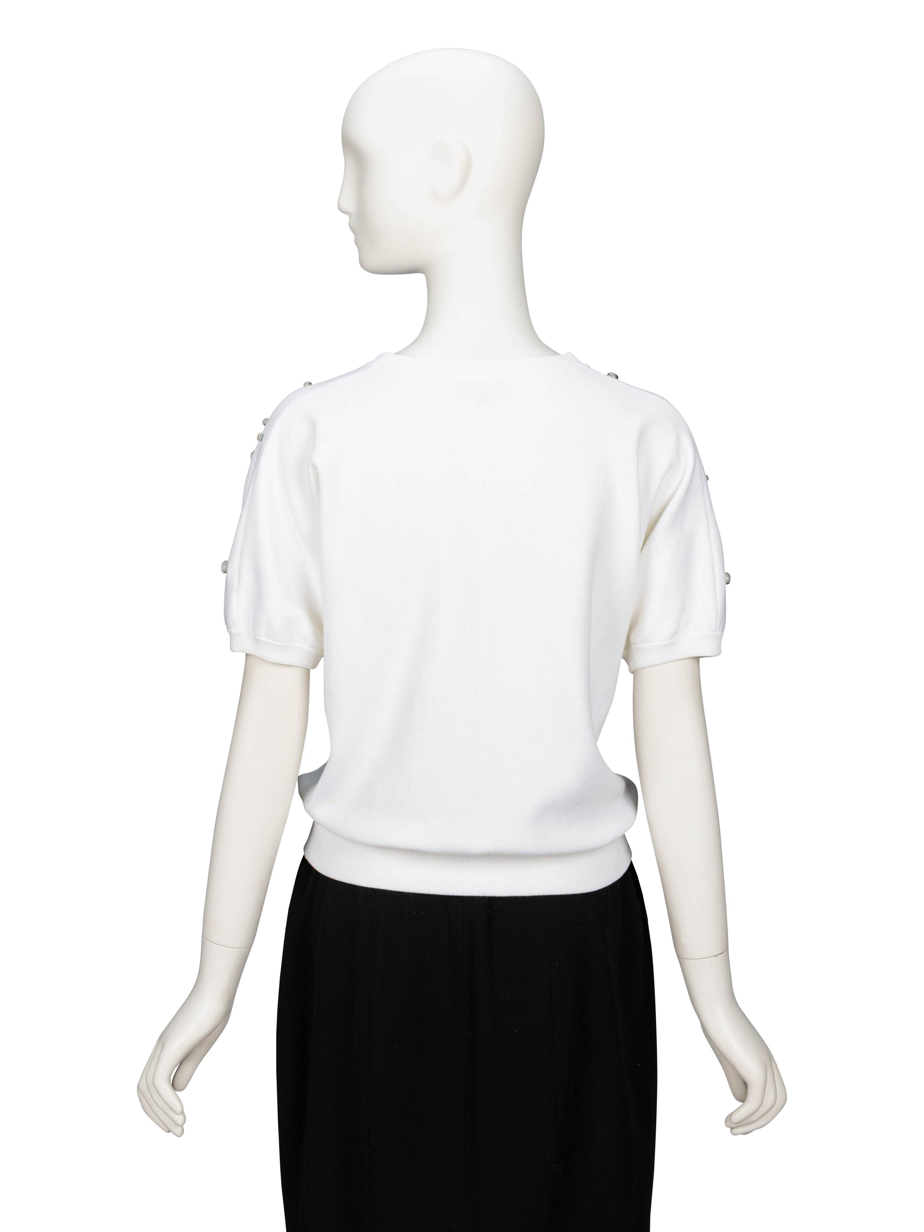Chanel, Four Black & White Tops