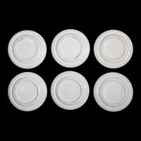 A Set of Six Chinese Export "Rose Mandarin" Luncheon or Dessert Plates, Second Half 19th Century 清中晚期 廣彩人物圖一組六件