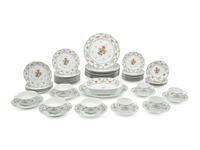 A Raynaud-Limoges Guirlandes Porcelain Dinner Service