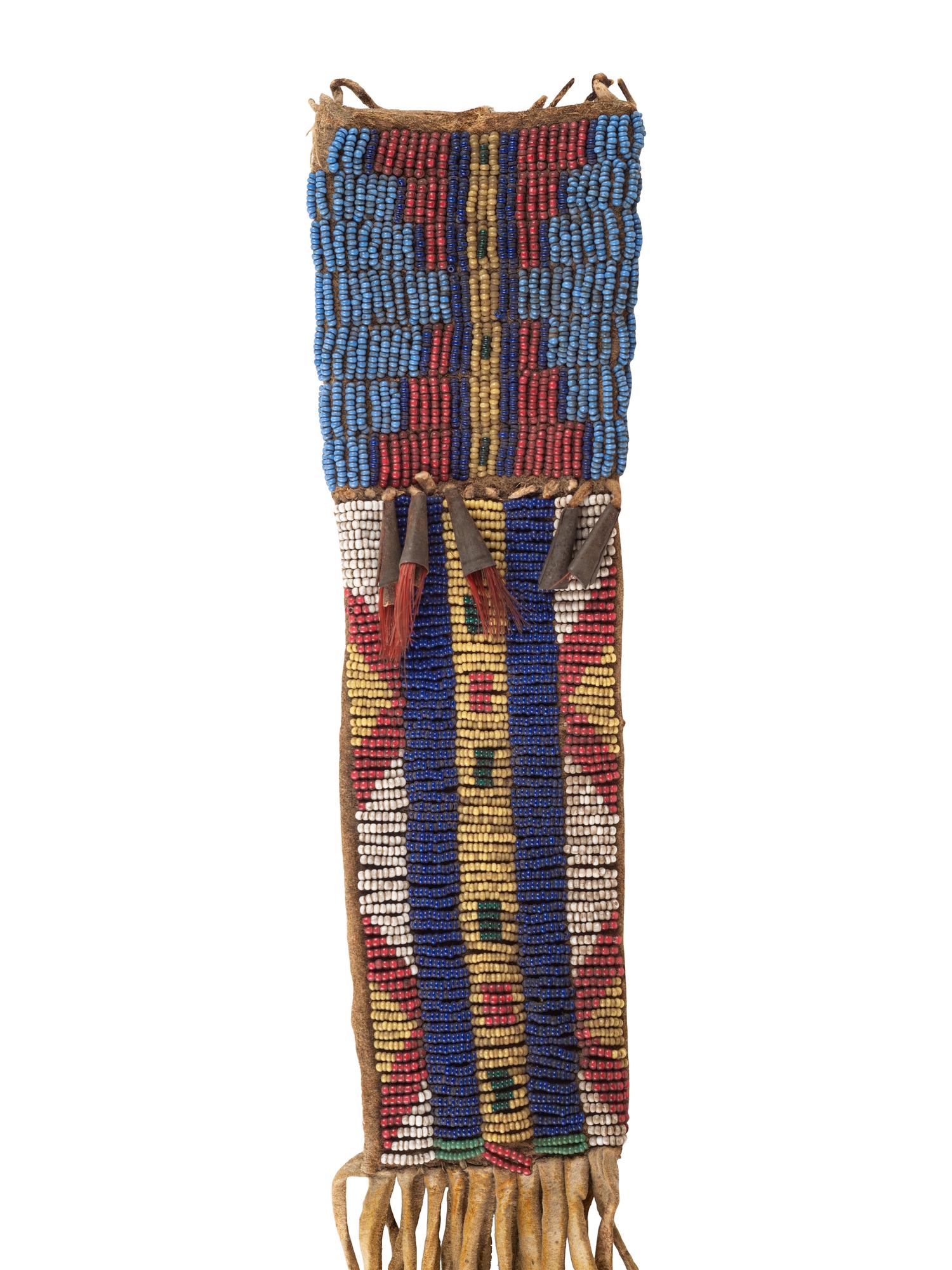 Cheyenne Beaded Buffalo Hide Sheath