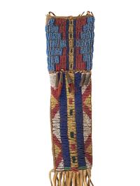 Cheyenne Beaded Buffalo Hide Sheath