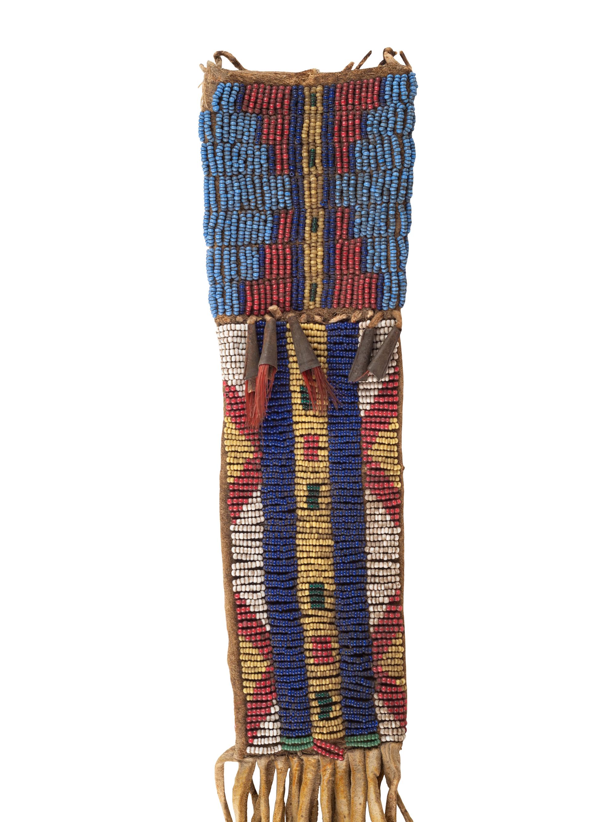 Cheyenne Beaded Buffalo Hide Sheath