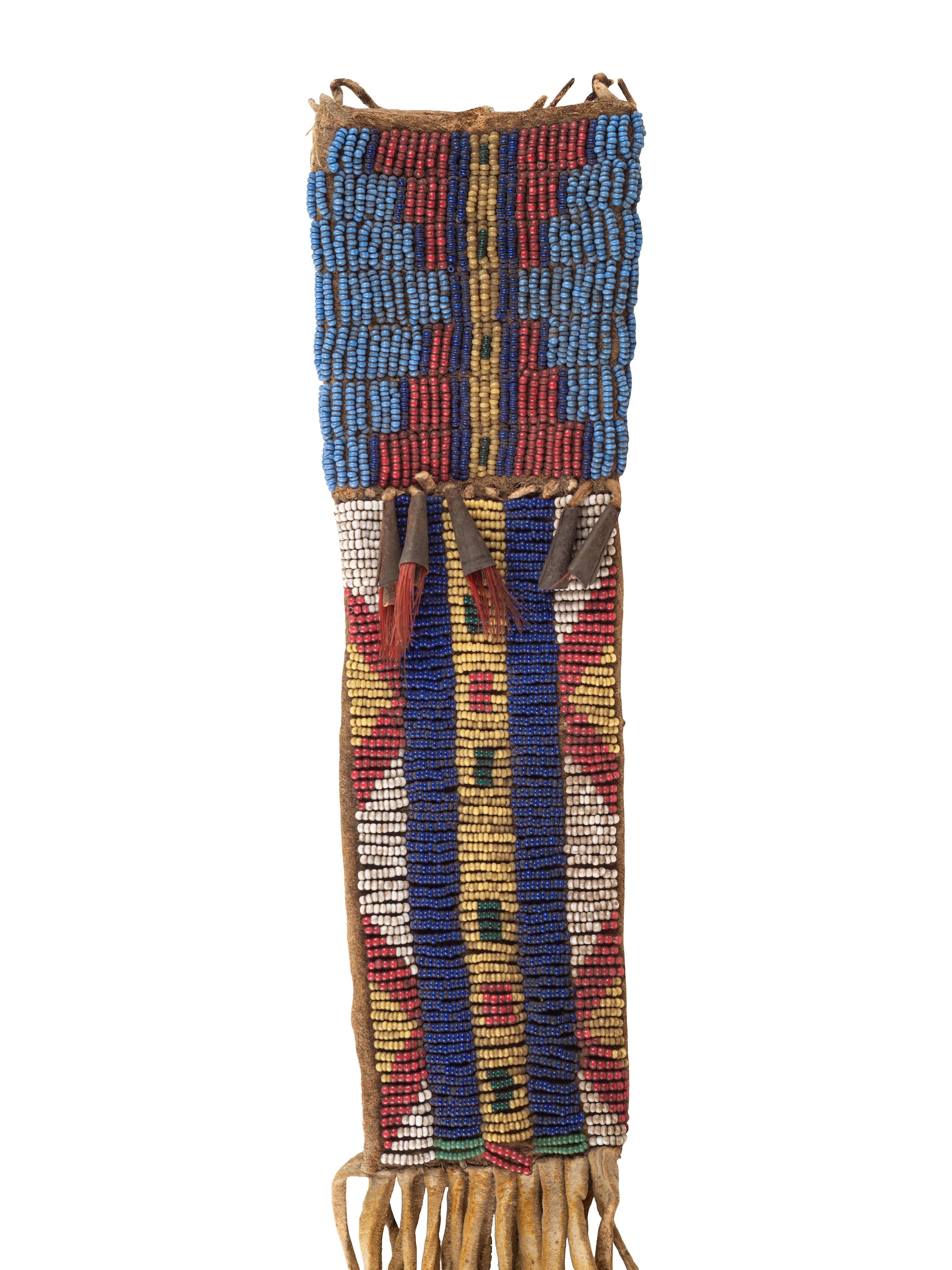 Cheyenne Beaded Buffalo Hide Sheath