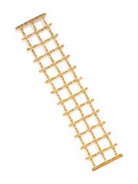JANET MAVEC, YELLOW GOLD AND DIAMOND 'FLORETTE' BRACELET