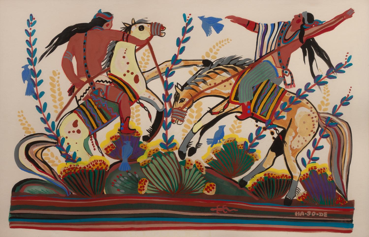 Untitled (Men on Horseback)