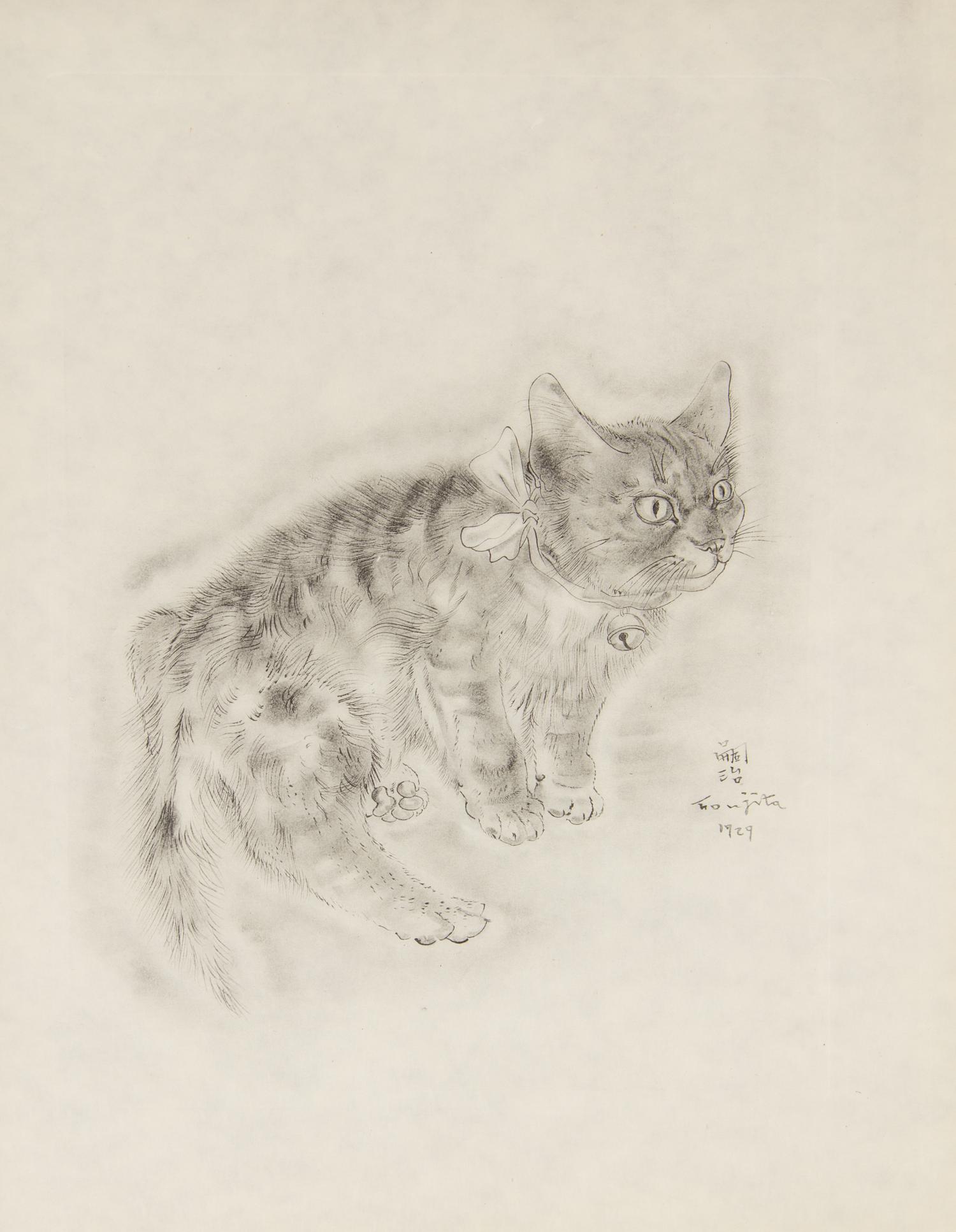 FOUJITA, TSUGOUHARA. 20 etchings from A Book of Cats. New York, 1930. One signed in pencil.