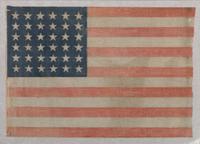[FLAGS]. 36-star American parade flag. Ca 1865-1867.