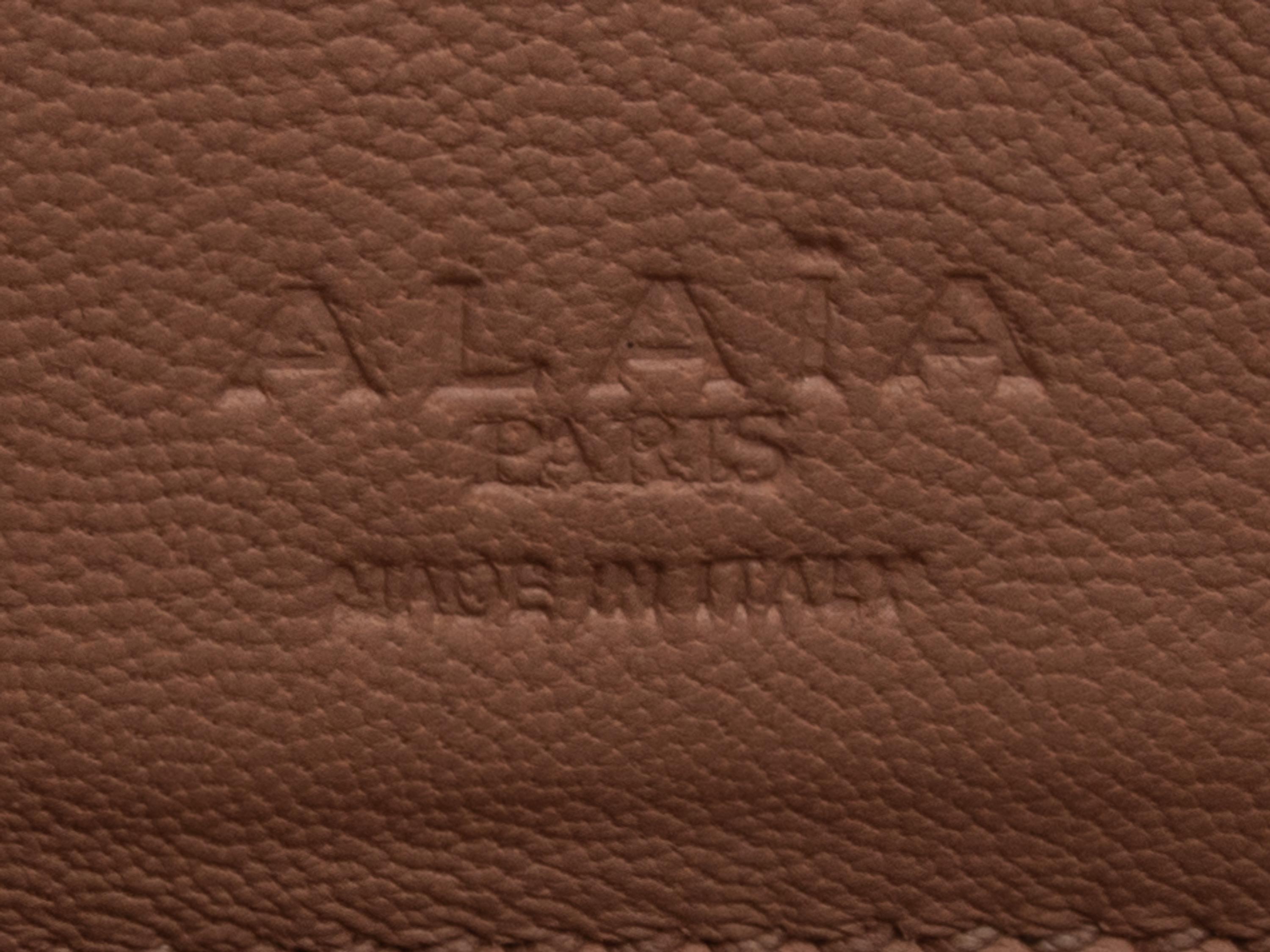 Two Alaïa Snakeskin Totes