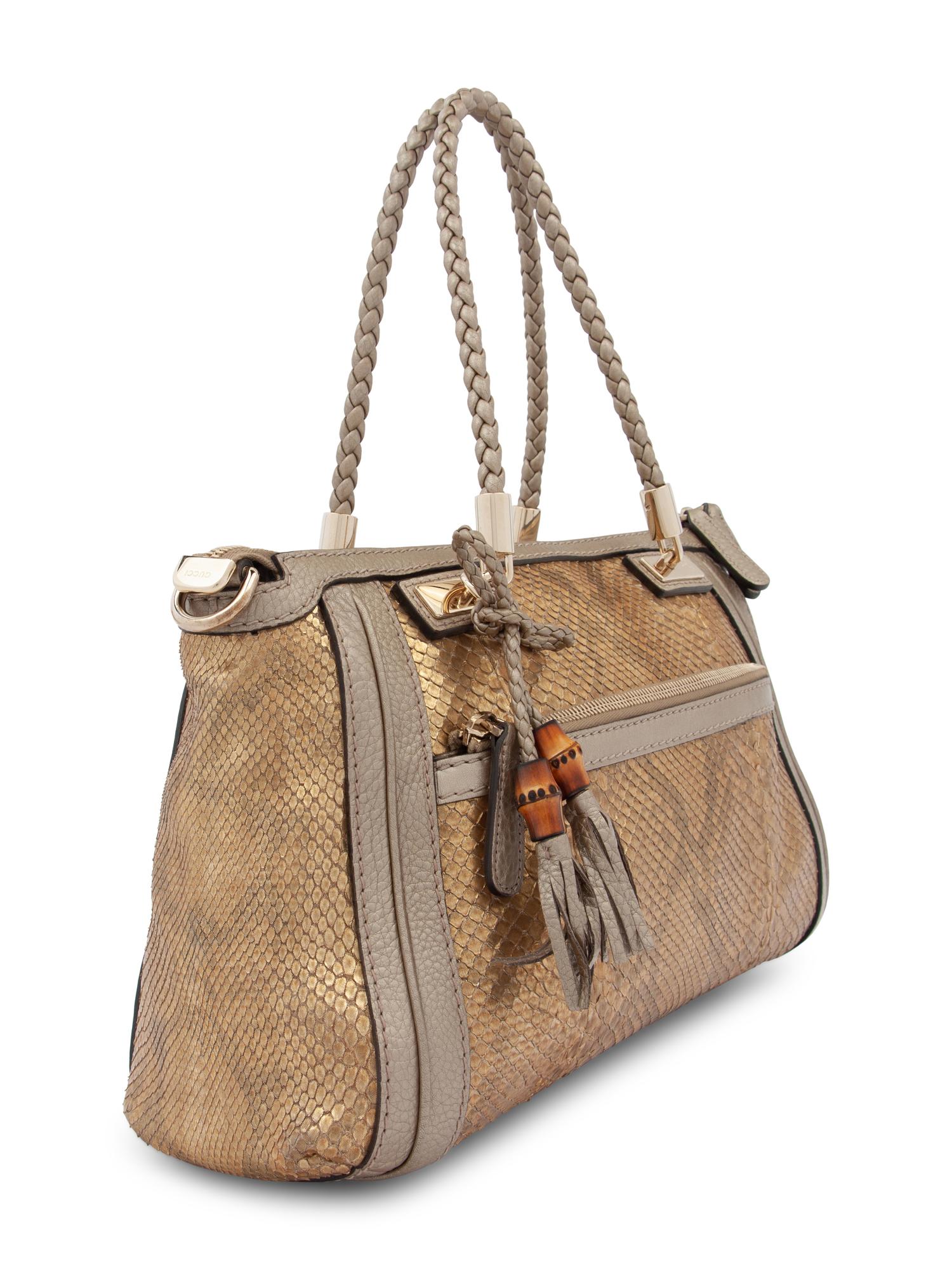 Gucci Gold Python Bag, 2000s