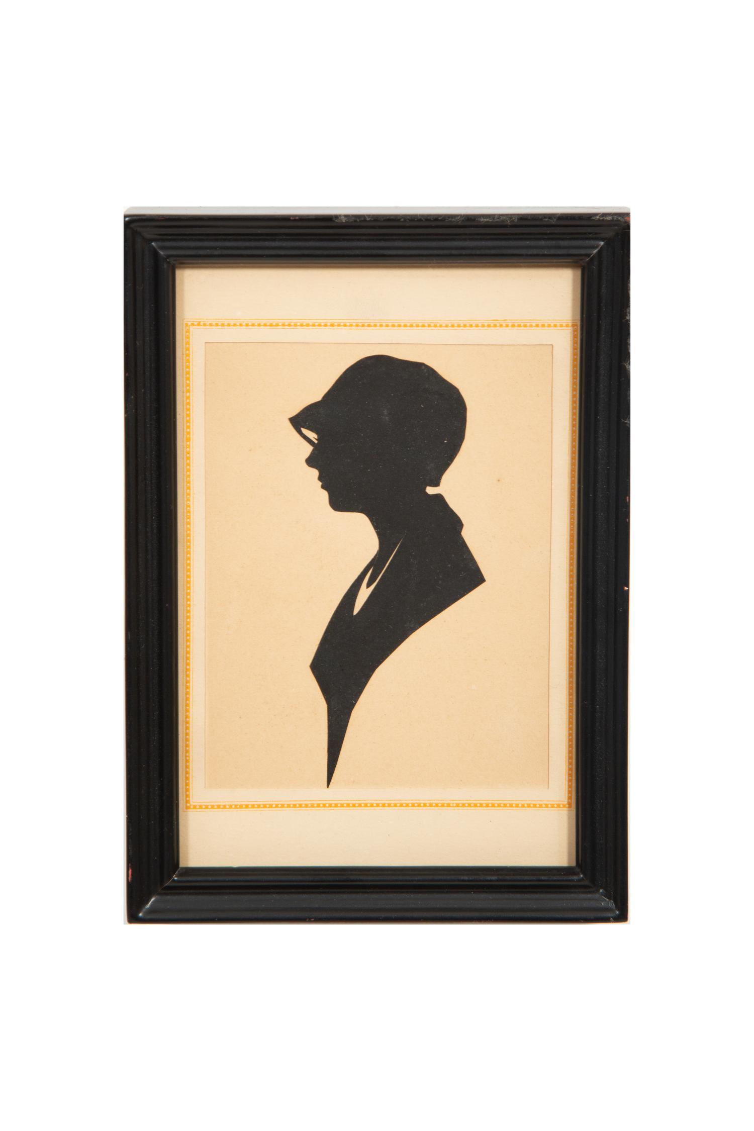 An Assemblage of Framed Paper Silhouettes Featuring 3 Beatrix Sherman Works