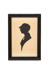 An Assemblage of Framed Paper Silhouettes Featuring 3 Beatrix Sherman Works