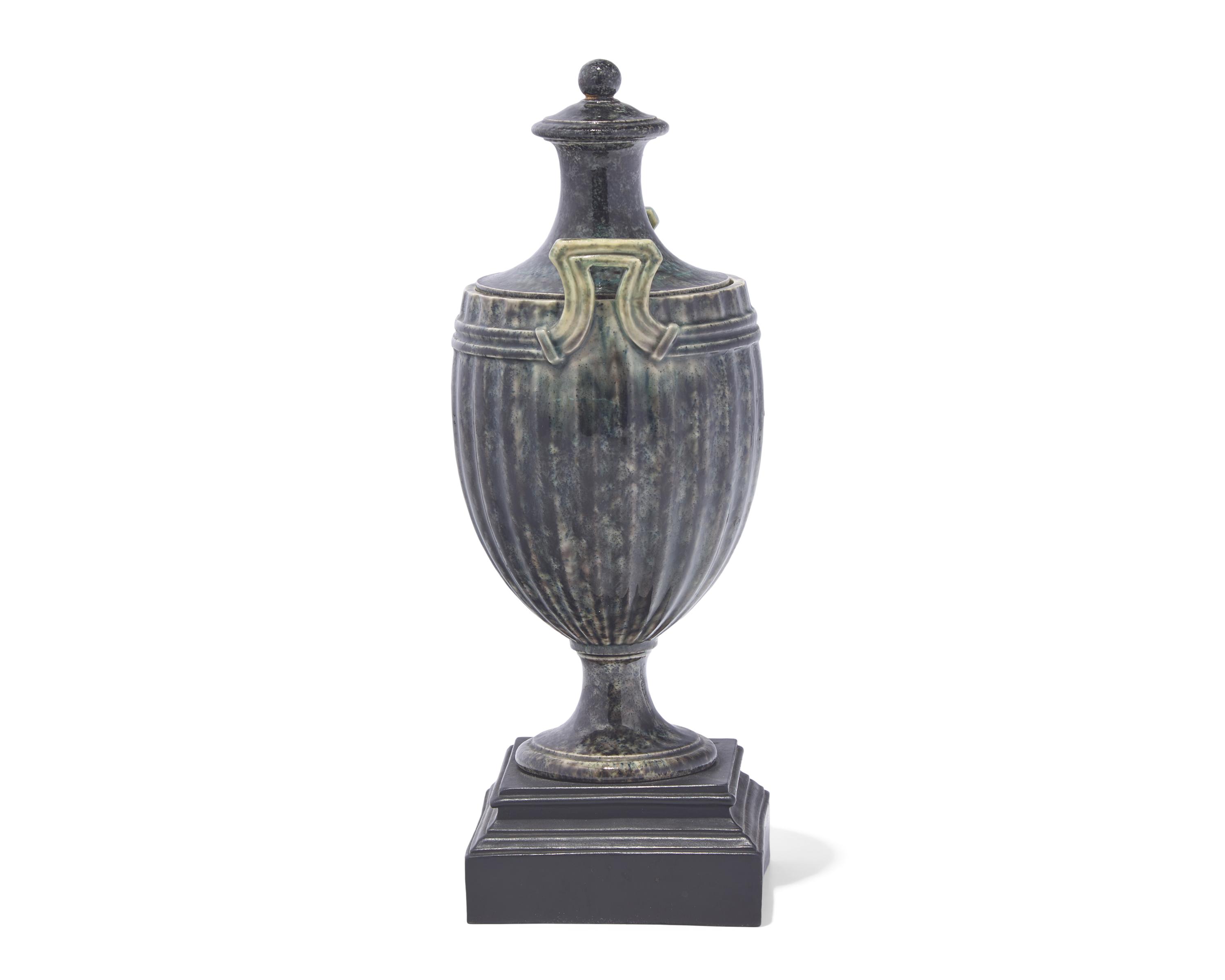 A Wedgwood and Bentley Agateware Cassolette