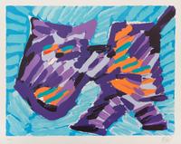 Karel Appel, (Dutch, 1921-2006), Cats, 1978 (complete portfolio of 17 lithographs with case)