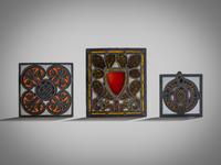 Three stained glass windows