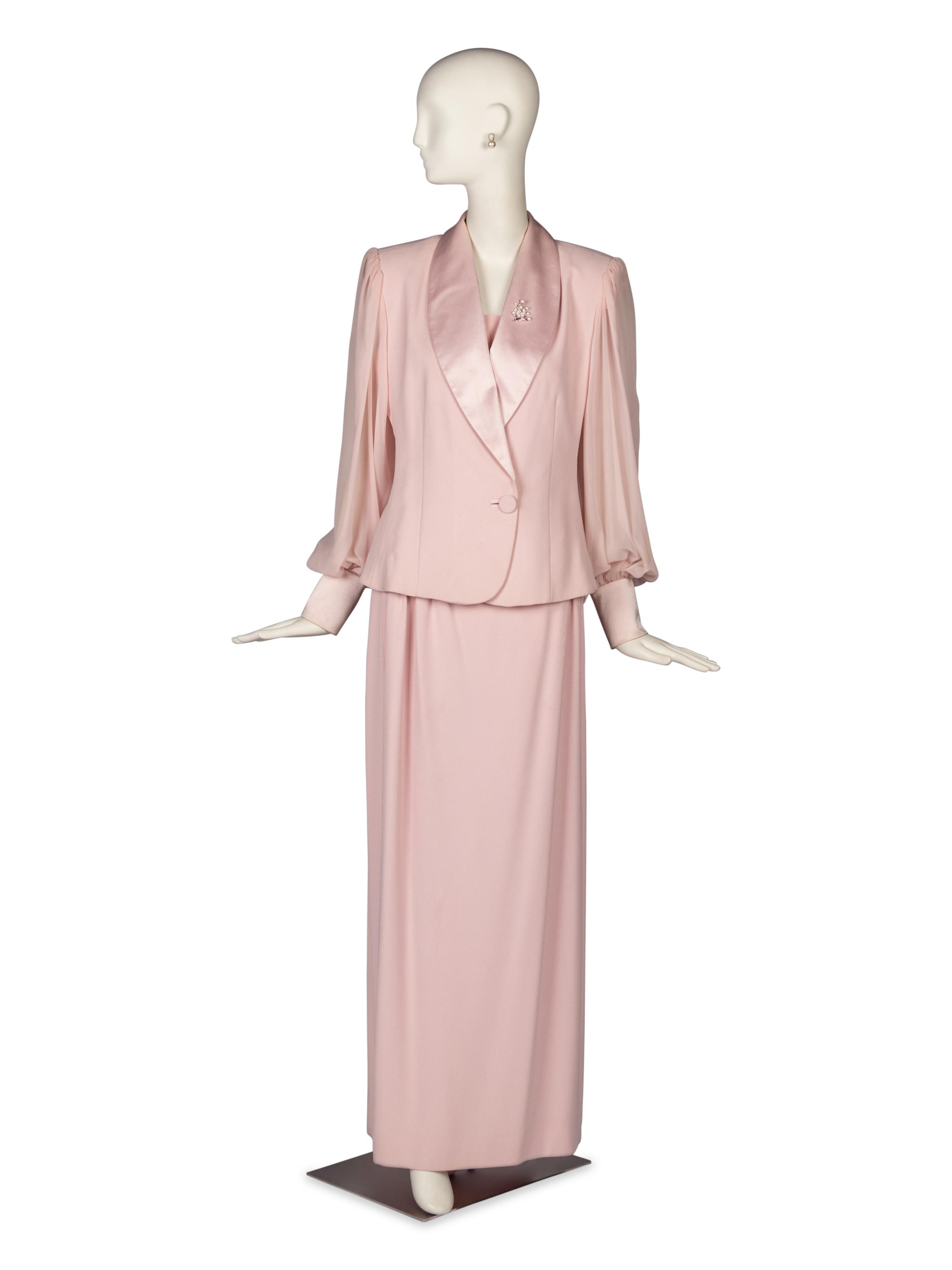 Rizik Brothers Suit, Manolo Blahnik Pumps, and Collection of Costume Jewelry