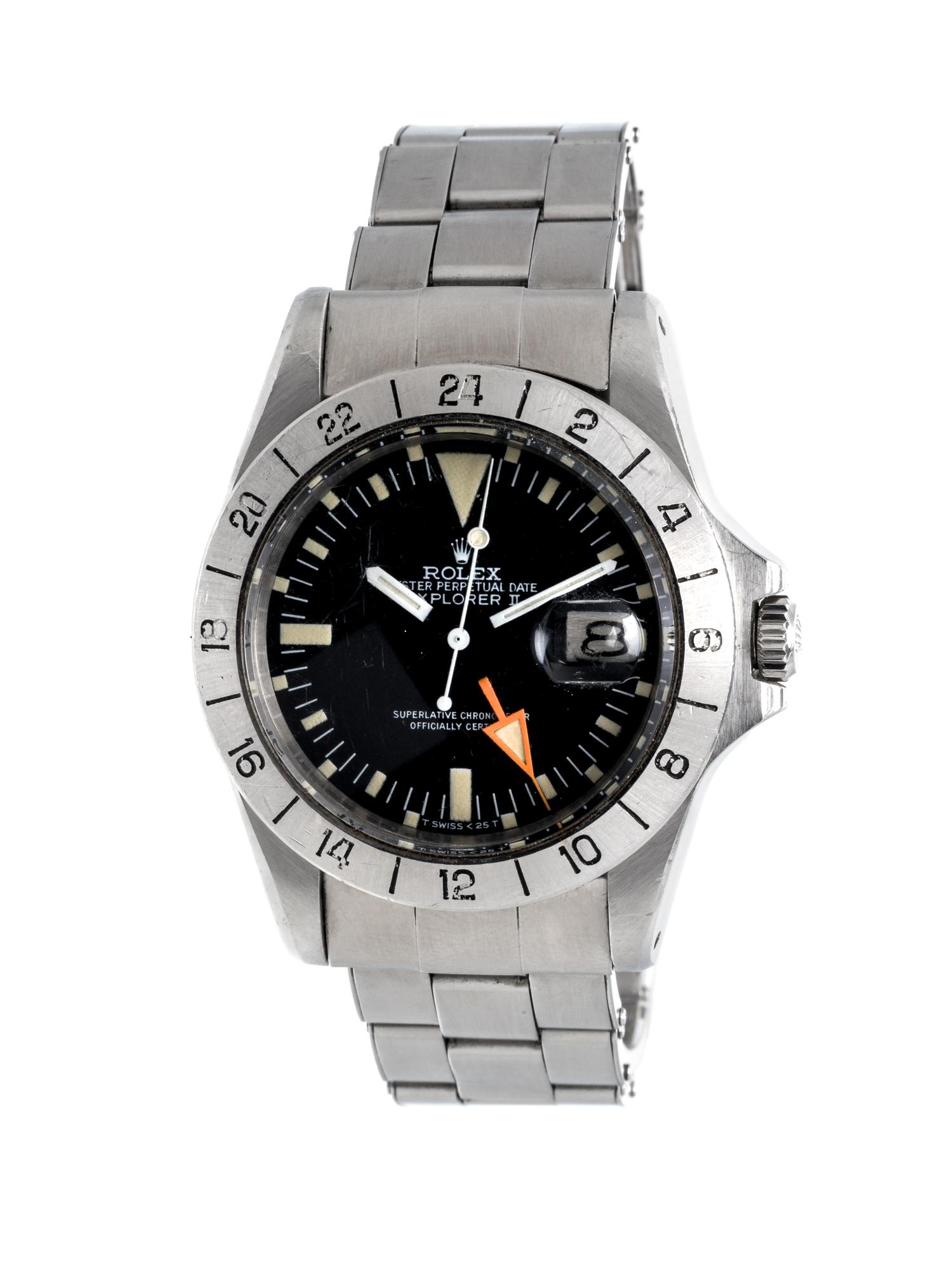 ROLEX, REF. 1655 STAINLESS STEEL 'EXPLORER II STEVE MCQUEEN' WRISTWATCH, CIRCA 1975