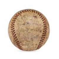 A 1934 Cincinnati Reds Team Signed Autograph Baseball Featuring Chick Hafey (PSA Letter of Authenticity),