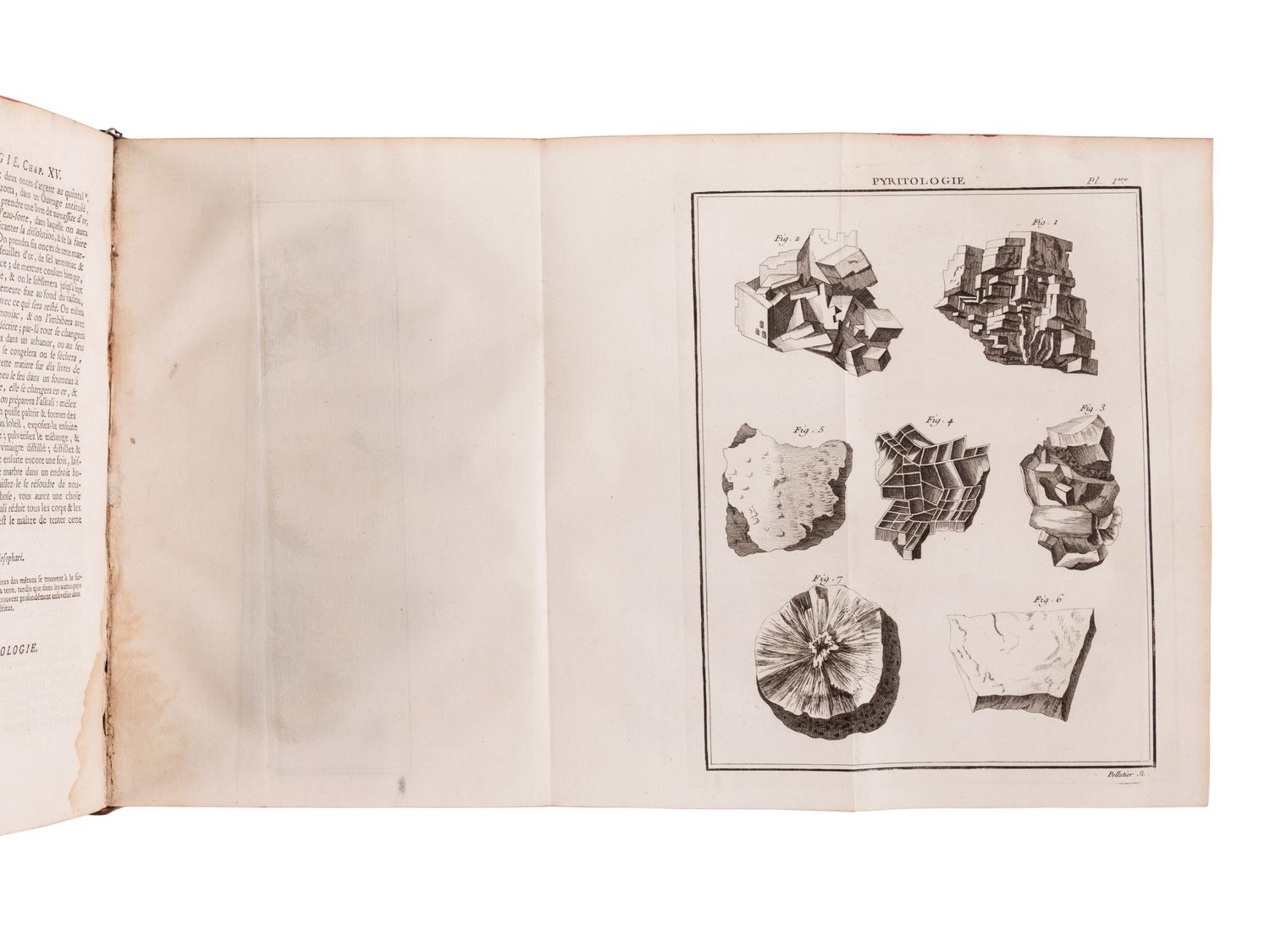 HENKEL, Johann Friedrich (1678-1744). Pyritologie, ou Histoire Naturelle de la Pyrite...on y a Joint le Flora Saturnisans...et les opuscules mineralogiques... Paris: Jean-Thomas Hérissant, 1760.
