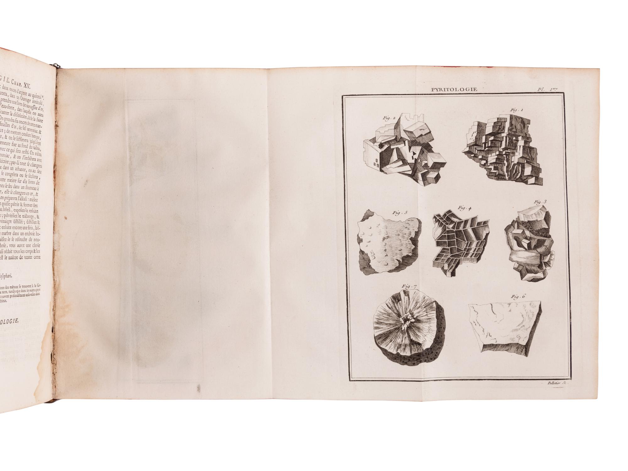 HENKEL, Johann Friedrich (1678-1744). Pyritologie, ou Histoire Naturelle de la Pyrite...on y a Joint le Flora Saturnisans...et les opuscules mineralogiques... Paris: Jean-Thomas Hérissant, 1760.