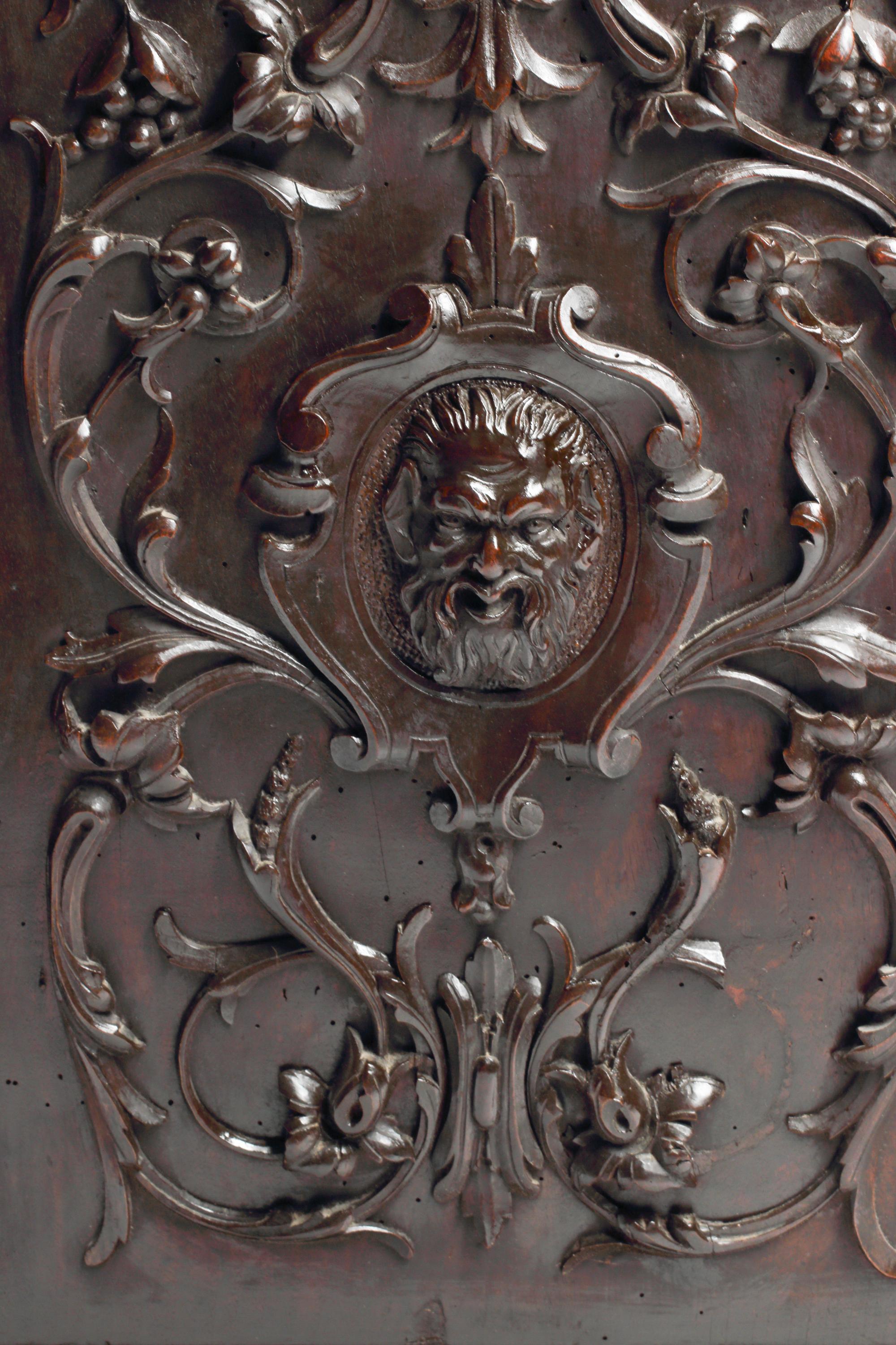 An Italian Renaissance Style Mahogany Chest of Drawers