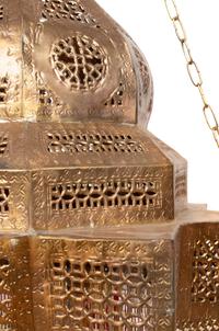 A Group of Three Syrian Brass Lanterns