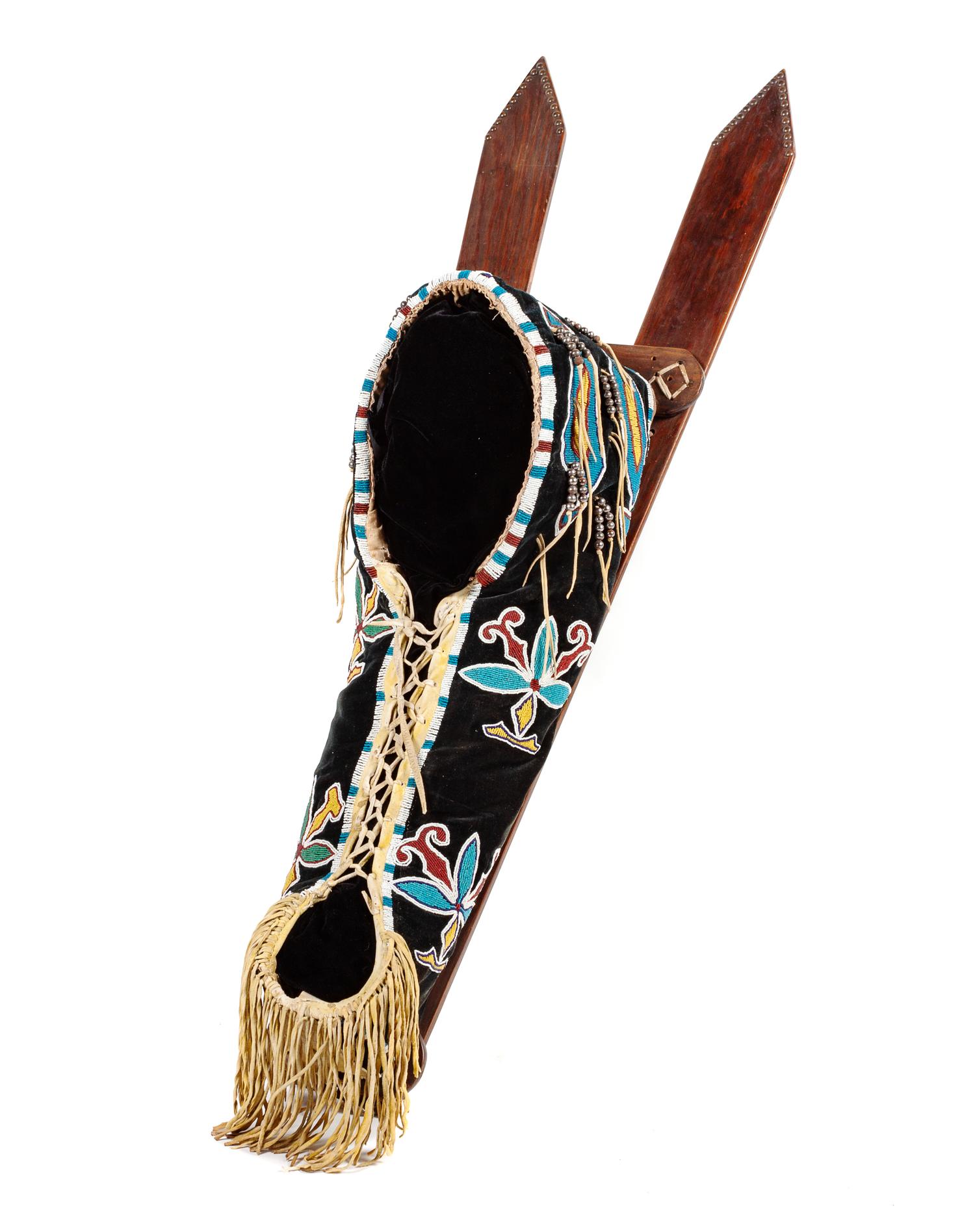 Kiowa Child's Beaded Cradle