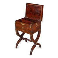A French Gilt-Bronze Mounted Mahogany Work Table