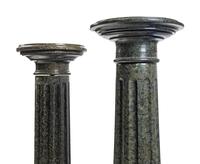 Two Continental Marble Pedestals