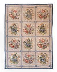A Machine Made Floral Design Wool Rug