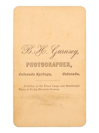 [NATIVE AMERICANS]. CDV of Ouray, "Chief of the Utes." Colorado Springs, CO: Byron H. Gurnsey, ca 1879.