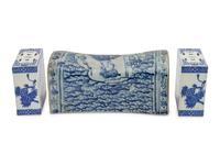 Three Chinese Blue and White Porcelain Pillows