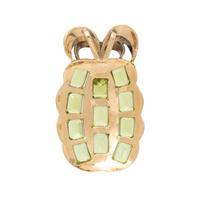 PERIDOT AND ROSE GOLD PENDANT