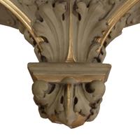 A Painted Cast Composition Bracket 31.5" W x 15" D x 21" H — United States, 20th Century