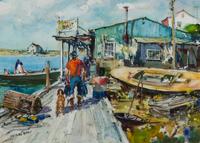 James Milton Sessions, (American, 1882–1962), Fisherman in Nova Scotia
