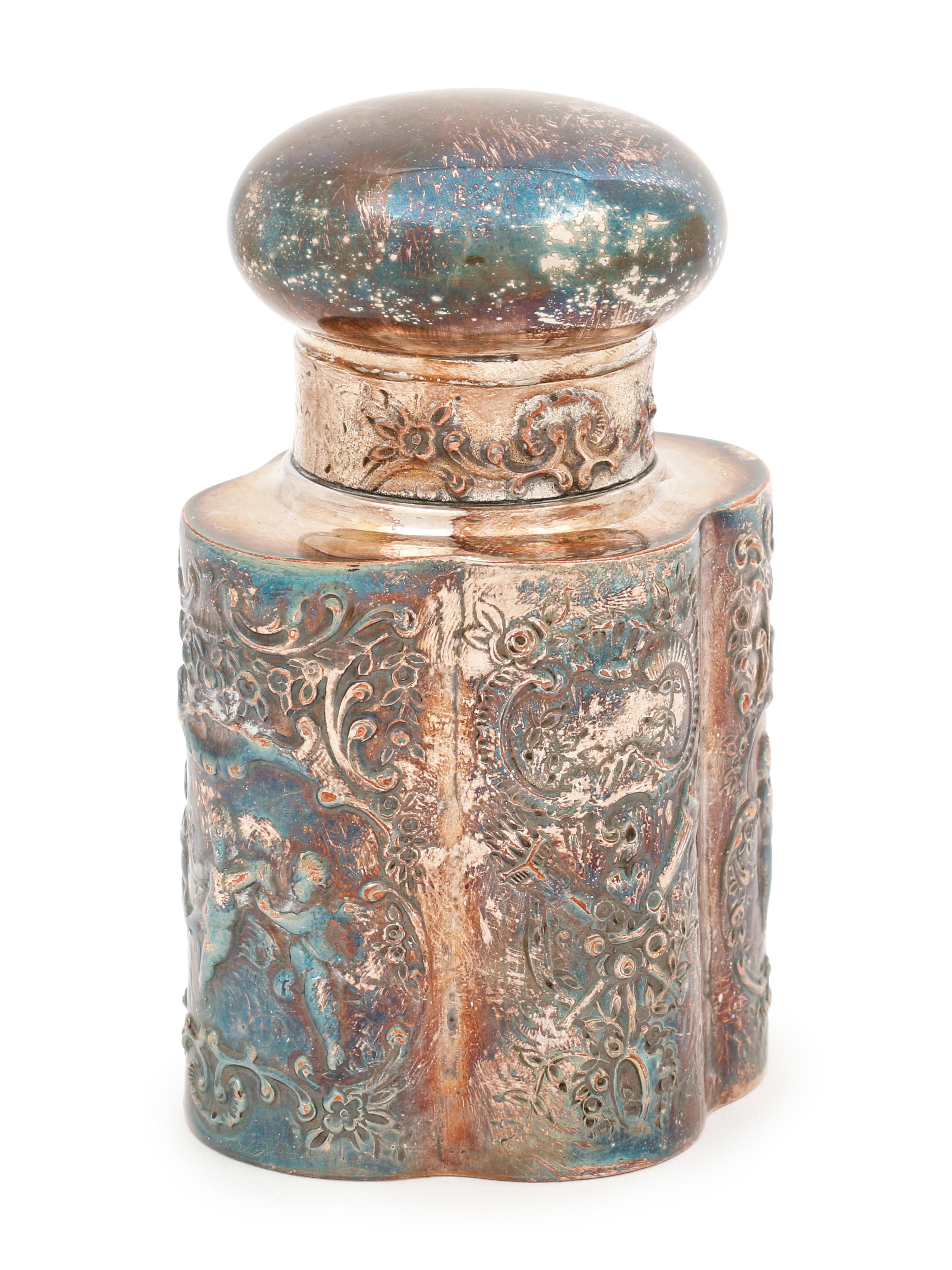 An American Silver-Plate Tea Caddy (Not on original listing. ) — Barbour Silver Co., Hartford, CT, Early 20th Century
