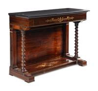 A George IV Brass Inlaid Rosewood Pier Table