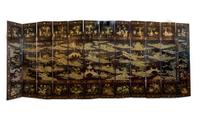 A Chinese Coromandel Twelve-Panel Screen — 19TH CENTURY