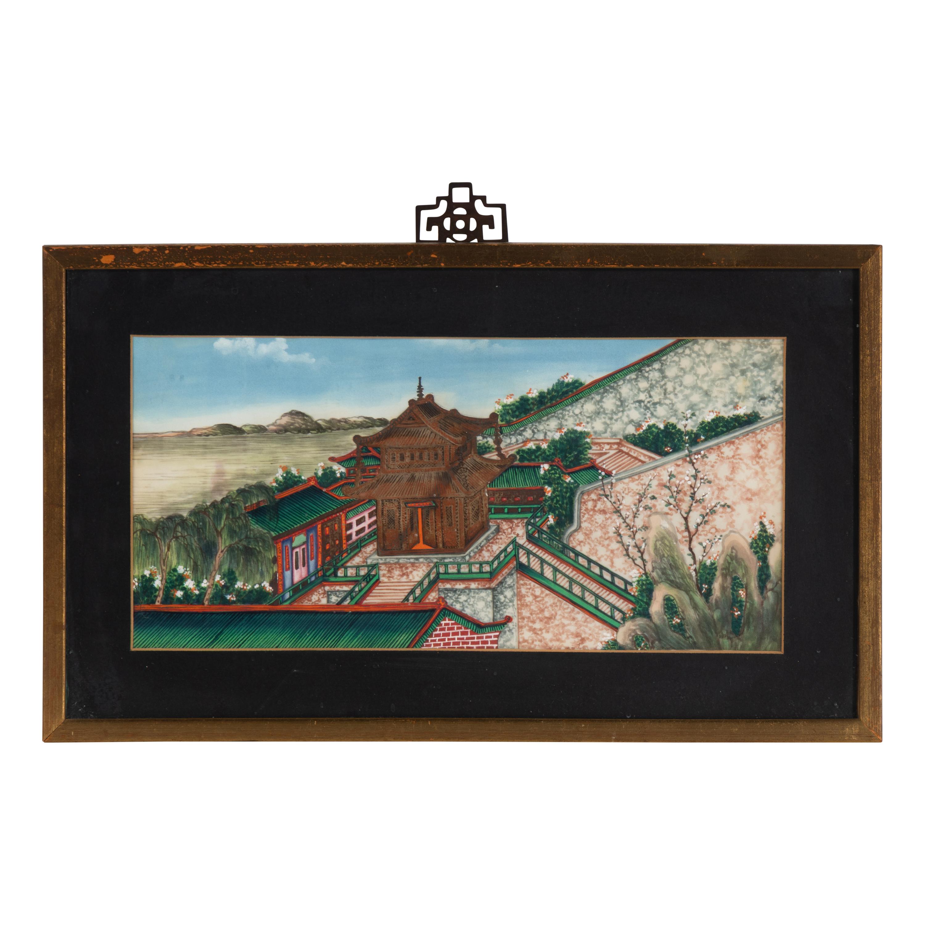 Five Chinese Export Paintings, Early-Mid 20th Century — 近代 外銷畫一組五幅