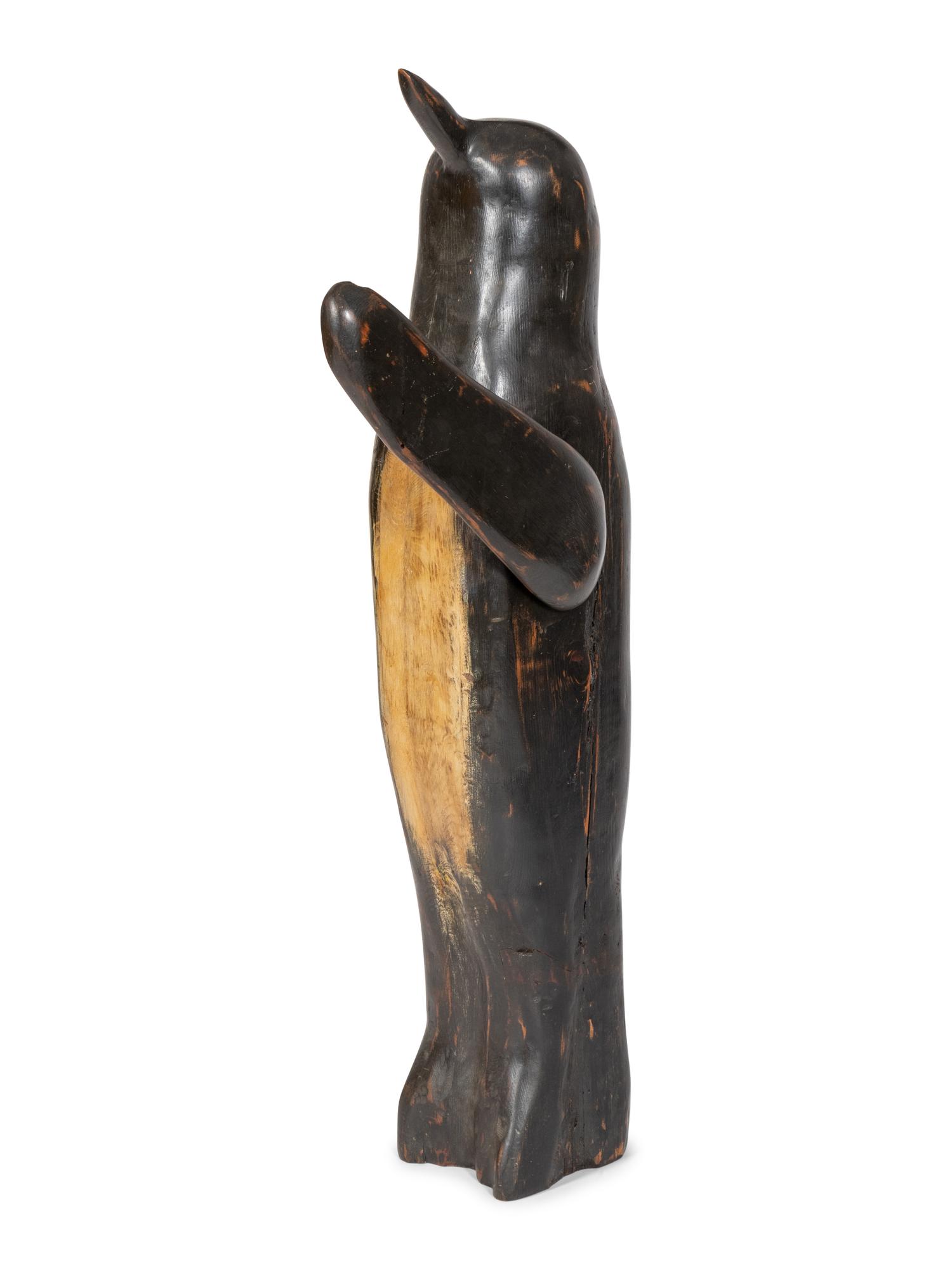 A Folk Art Carved Penguin