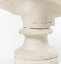 A Copeland Parianware Bust, after Raffaello Monti (Italian 1818-1891), Height 13 1/4 inches.