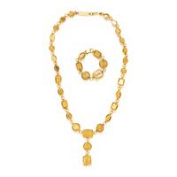 Yves Saint Laurent by Robert Goossens, Sautoir Necklace and Bracelet, 1980's