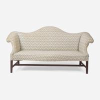 A Chippendale mahogany camelback sofa of unusual small size Philadelphia, PA, circa 1790