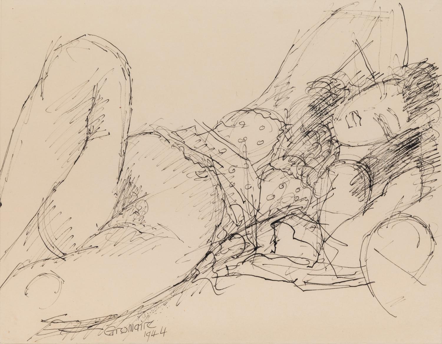 Marcel Gromaire, (French, 1892-1971), Nu, 1944 and La Jeune Russe