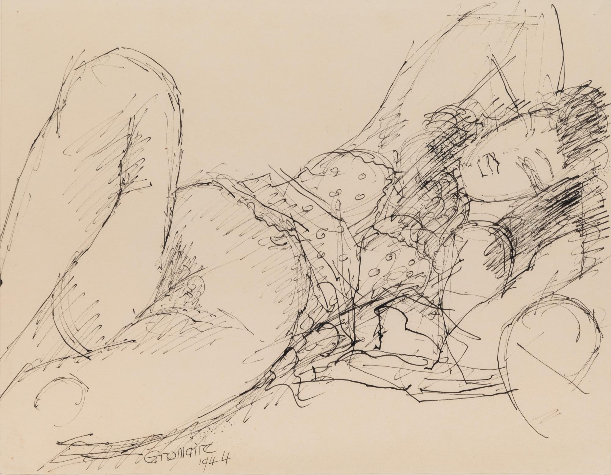 Marcel Gromaire, (French, 1892-1971), Nu, 1944 and La Jeune Russe