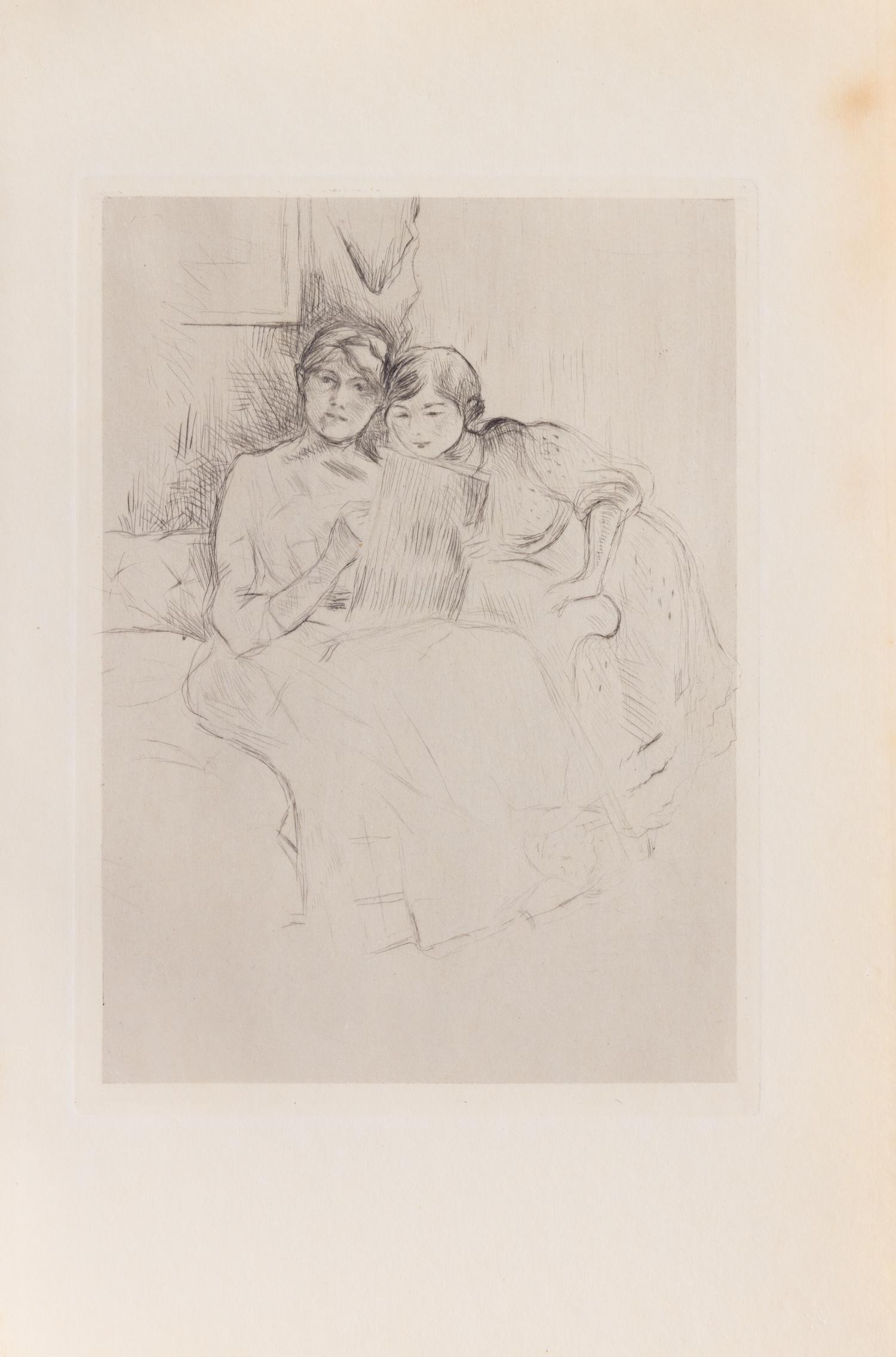 Various Artists, (French, 19th Century), a group of 4 etchings consisting of Paysage, 1899 by Alfred Sisley (French, 1839-1899); Le lec