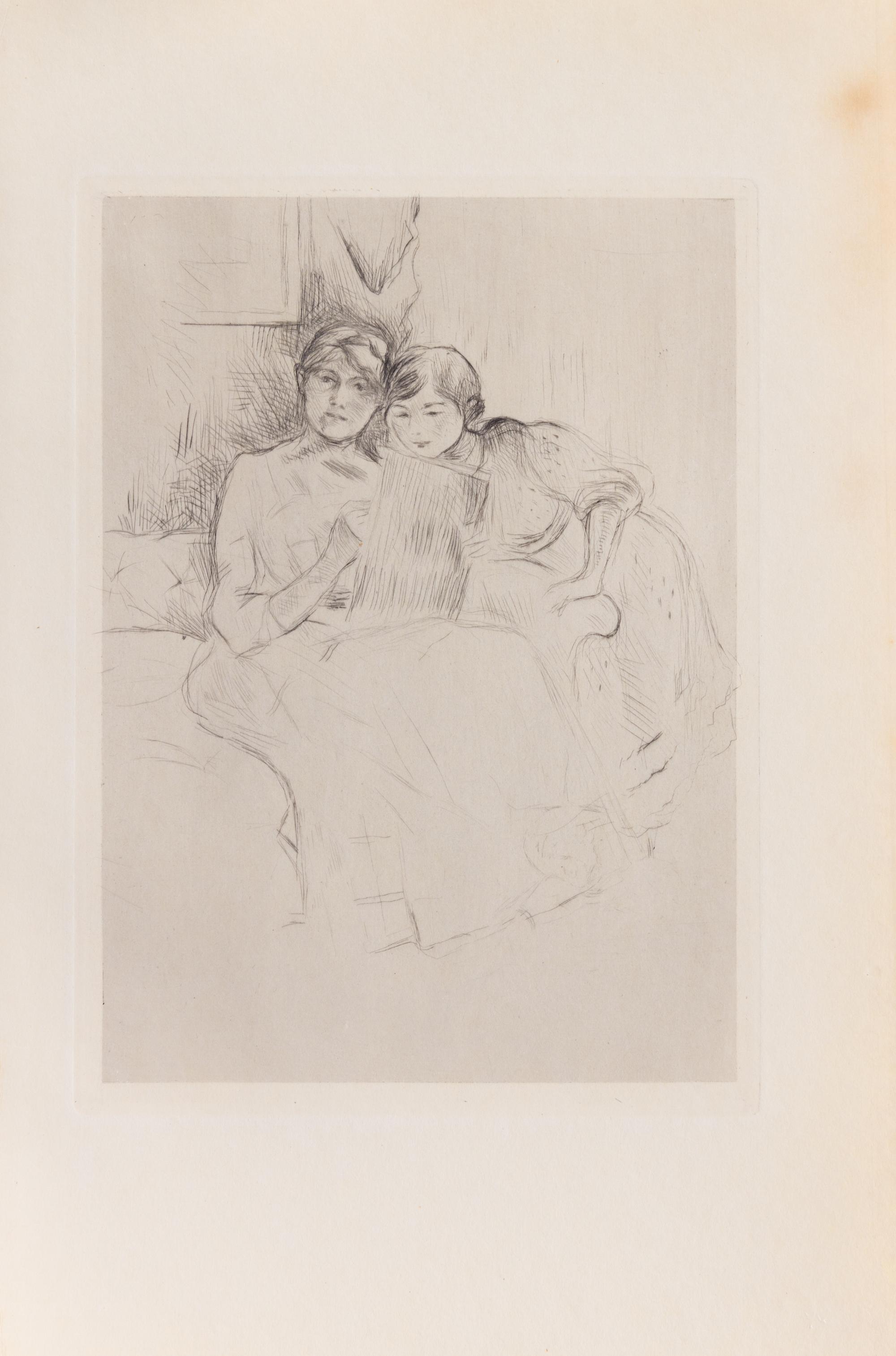Various Artists, (French, 19th Century), a group of 4 etchings consisting of Paysage, 1899 by Alfred Sisley (French, 1839-1899); Le lec