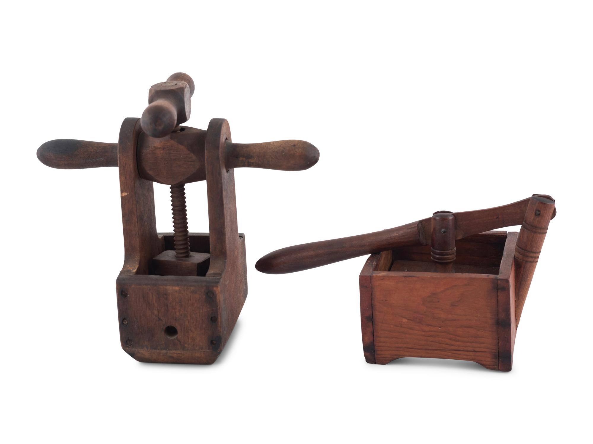 Two Wooden Presses