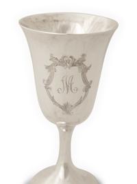 A Set of Eight American Silver Goblets