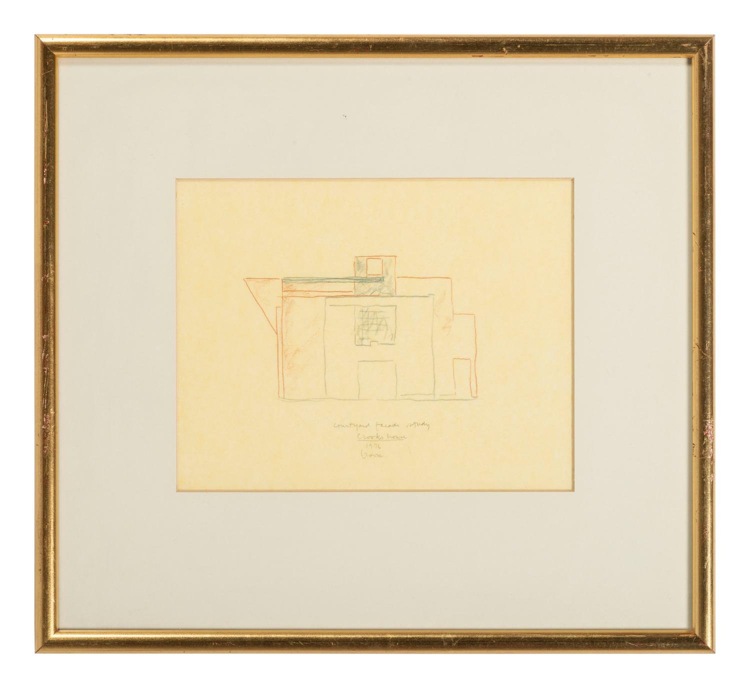 Group of 8 Architectural Drawings from The Crooks' House, 1976