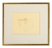 Group of 8 Architectural Drawings from The Crooks' House, 1976